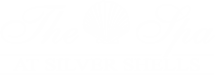 image of the Silver Shells Spa logo inwhite